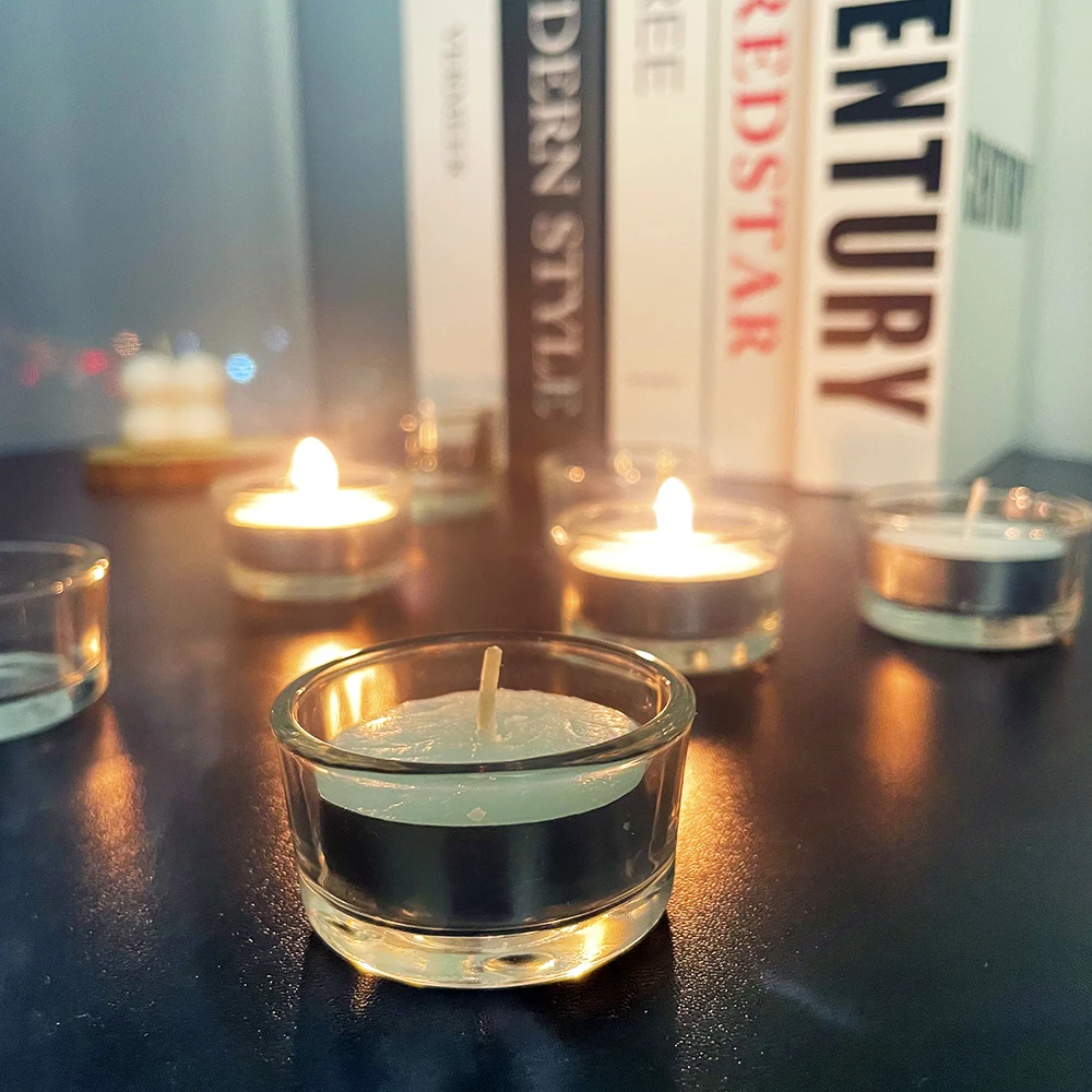 Christmas Decoration Glass Candle/candel Containers Crystal Candle Holder Tea Candle Light Holder