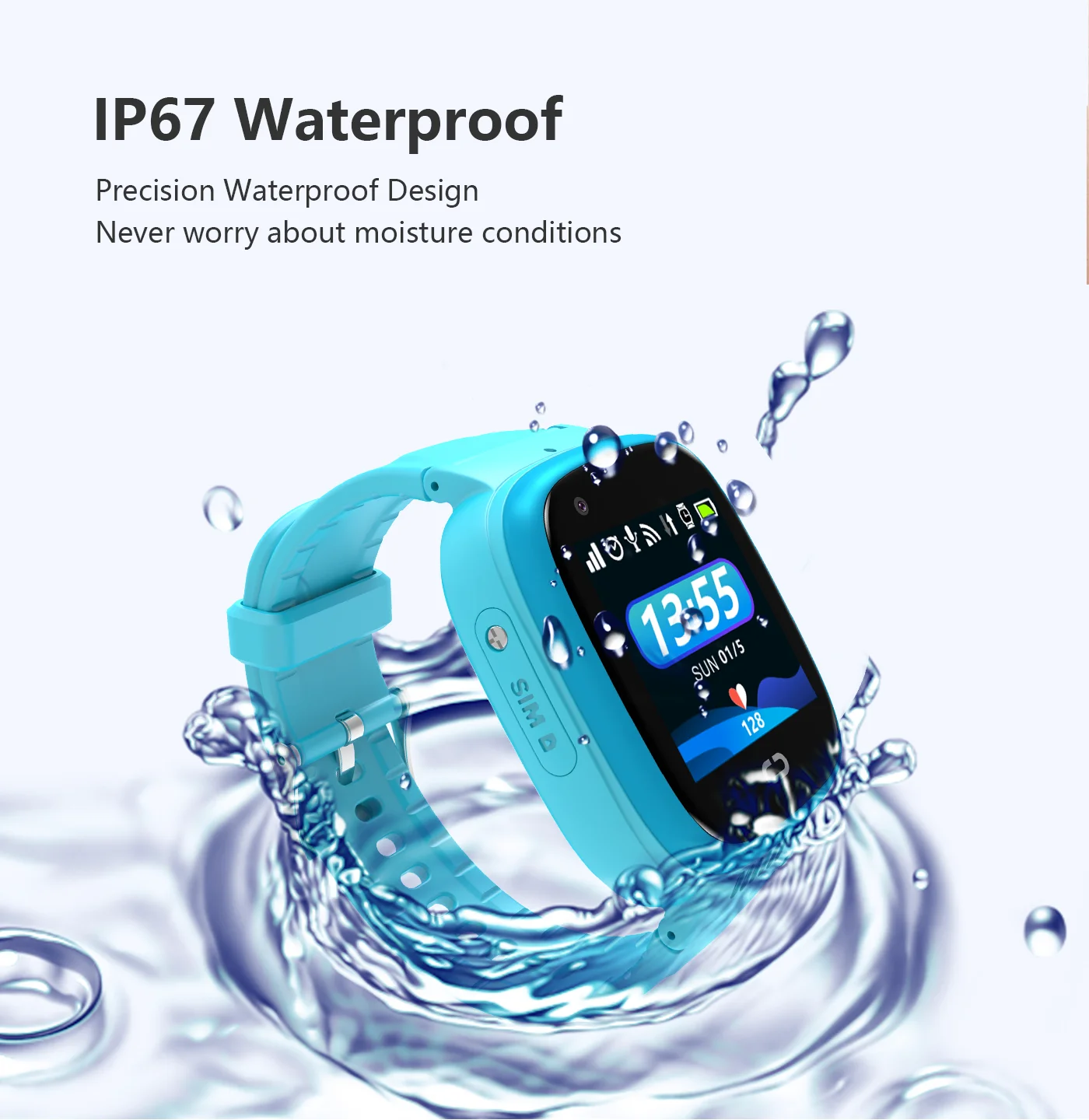 Casmoo Cute Children Watch Waterproof ip67 Video Call Smartwatch with Beautiful Long Paper Box