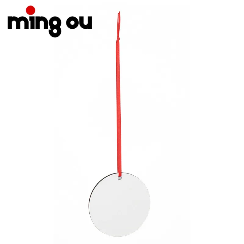 Hot Sale Custom MDF Christmas Ornaments Sublimation Blank For Home Decoration