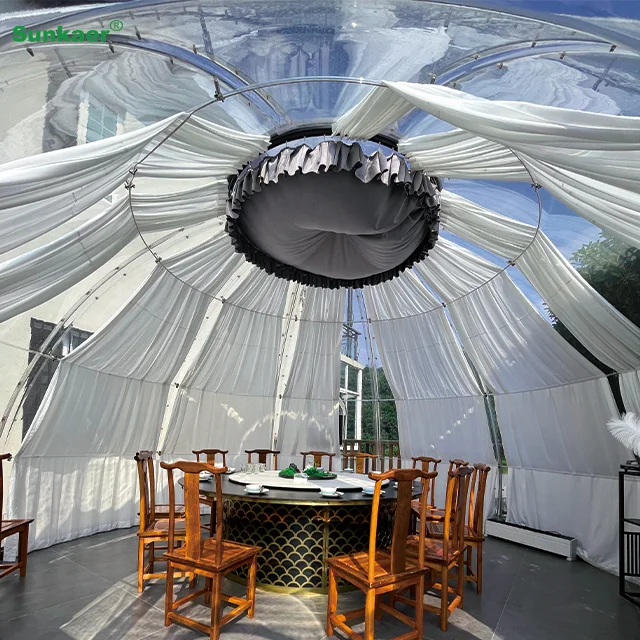 Good Price Waterproof Hotel Resort Glamping Tent Dome House eco friendly dome houses modern geodesic dome Oval House