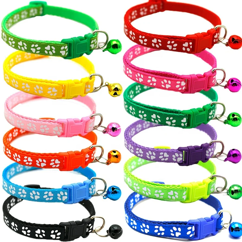 2020 Custom Luxury Personalized Adjustable Nylon Printed Training  Pet Cat Dog Collars