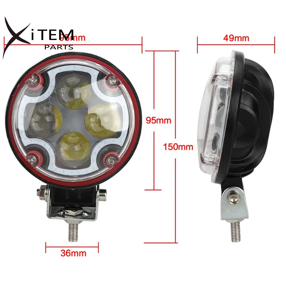  12W led рабочий свет для автомобиля 3 дюймов вождения Led грузовиков бездорожья круглый светодиодный