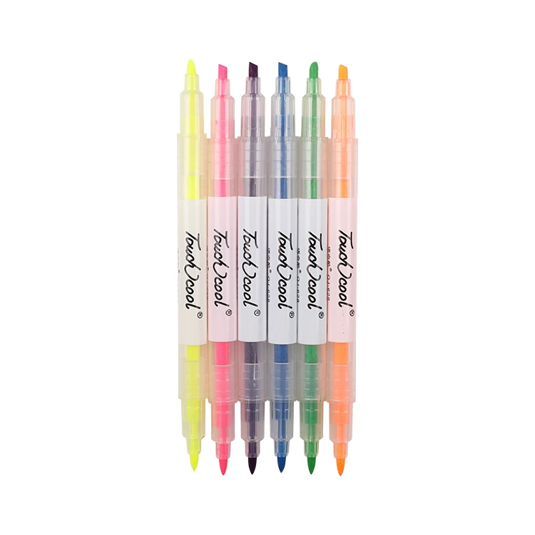 China Factory 3MM Multi Colored Writing Graffiti Marker Colored Pen Highlighter Fluorescent Marker Pen For Business