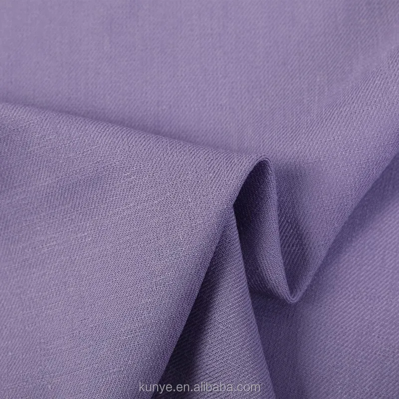 KUNYE organic linen imitation NAIA acetate fabric for woman clothing