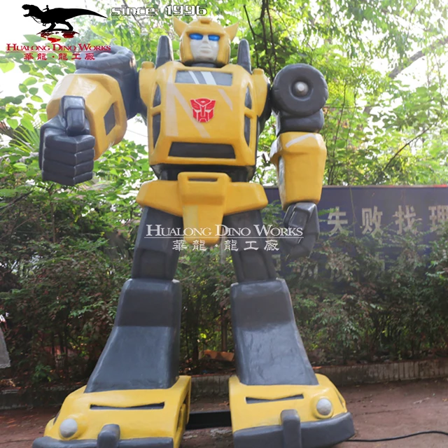 Attractive silicon rubber material moving robotic transformer sculpture