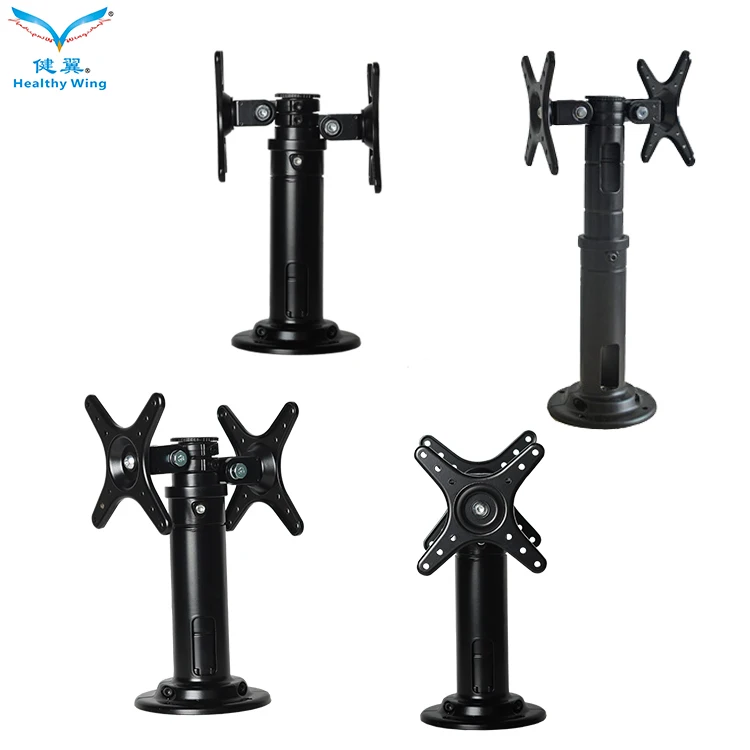 Height Adjustable Other Computer Accessories Aluminum Alloy Laptop Holder Stand And Lcd 2 Monitor Arm