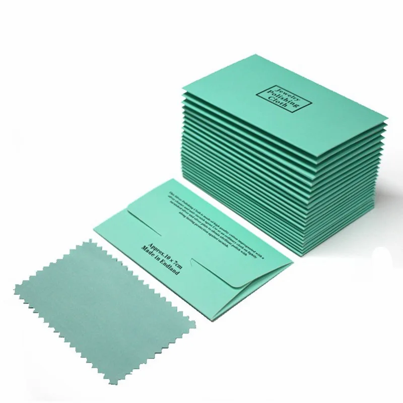 Wholesale Custom Jewelry 925 Silver Polishing Cleaning Cloth With Logo