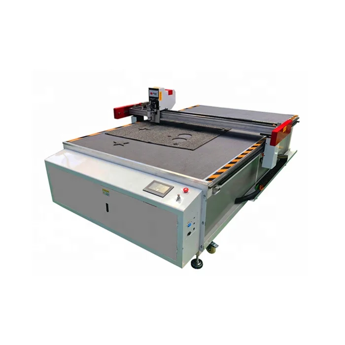 CNC Vibrating Knife Rubber Carpet Car Mat Cutting Machine by Oscillating Knife