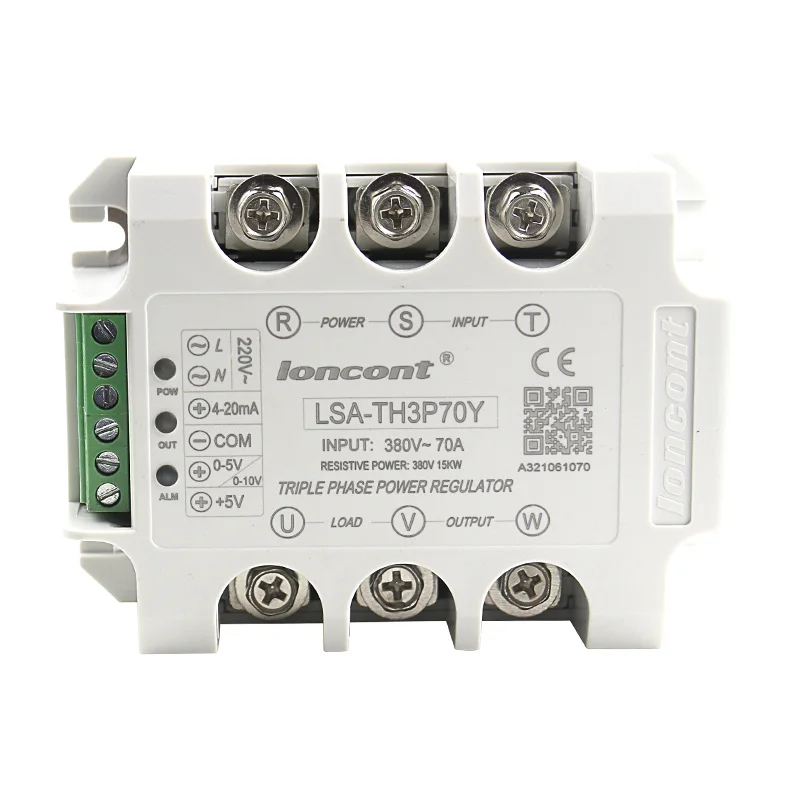 Dimming 15A-200A Three-phase AC Voltage Regulating Module Power Regulator Thyristor Solid State Relay