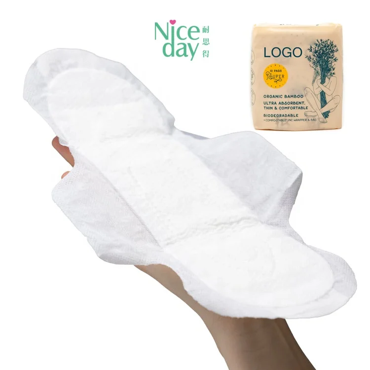 Australia female Breathable Organic Bamboo night pad Against your skin super soft sanitary napkins/panty liner