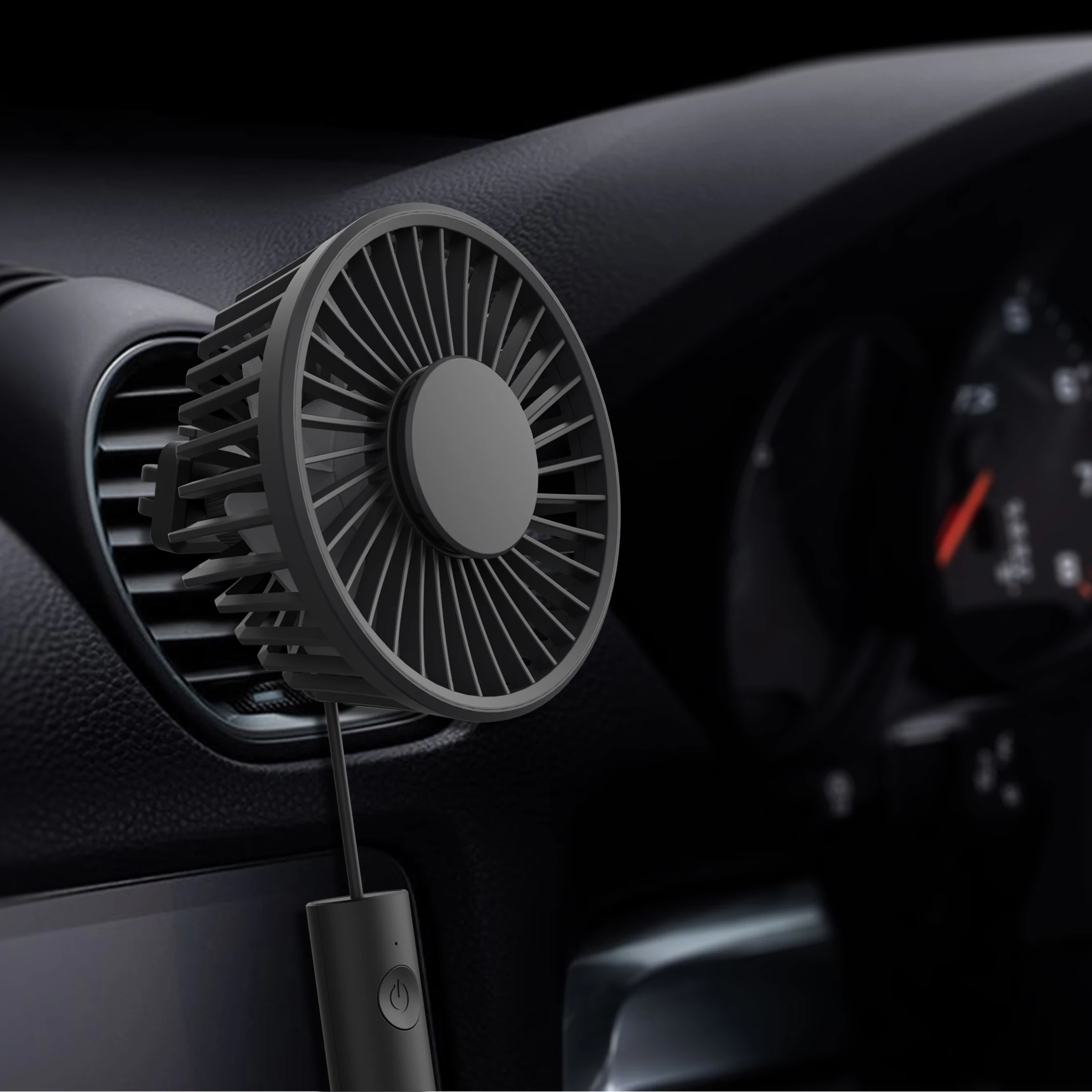 
3 Speed Adjustment USB Car Fan Air Cooling Car Fan USB Fan Mini With Fragrance 