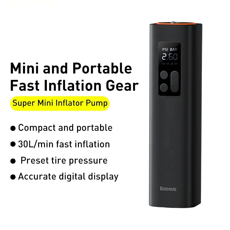 3M Wired Car Air Compressor Pump with LED Display Mini Portable Bicycle Motorbike Ball Tire Inflator with Light 150Psi