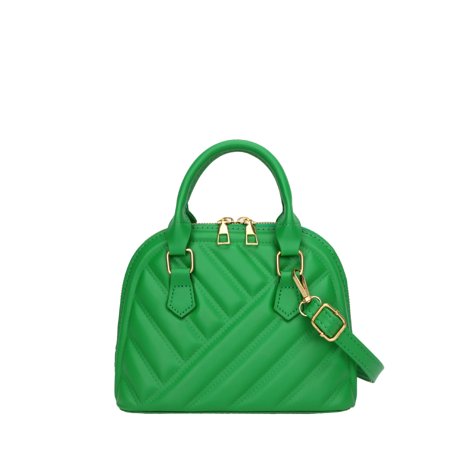 Customized Fashionable Solid Color Rhombus Handbag  Casual One-Shoulder Cross-Body PU Shell Bag Handbags Custom Backpack Design