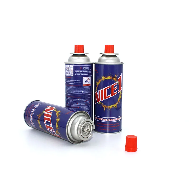 Tinplate butane gas canister butan gas fuel can