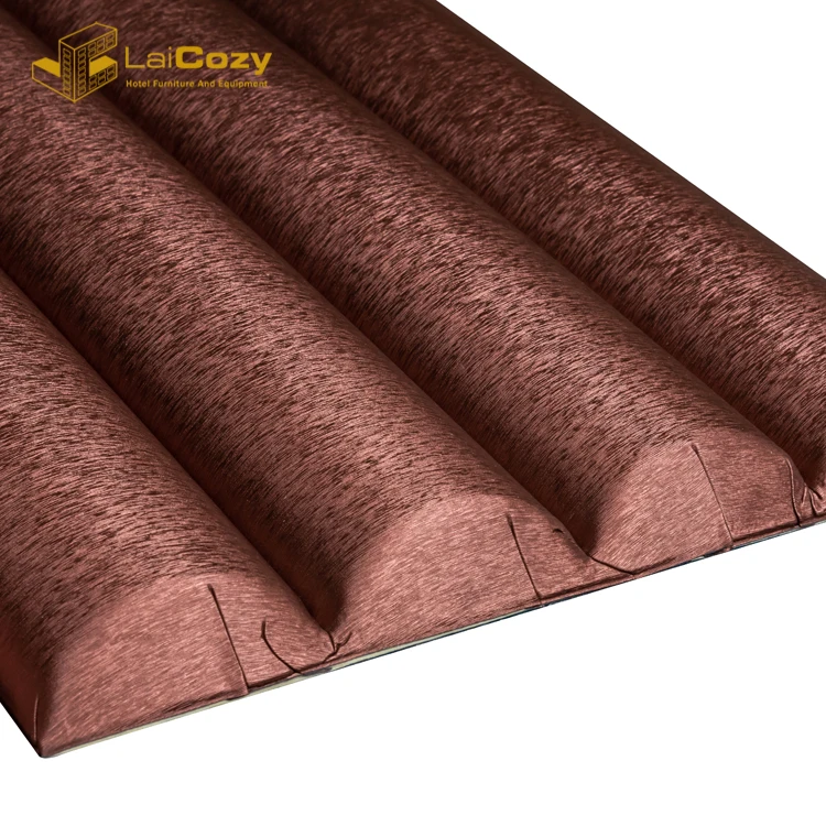 Hotel Supplies Foaming Technology Leather Wall Decorative Panel