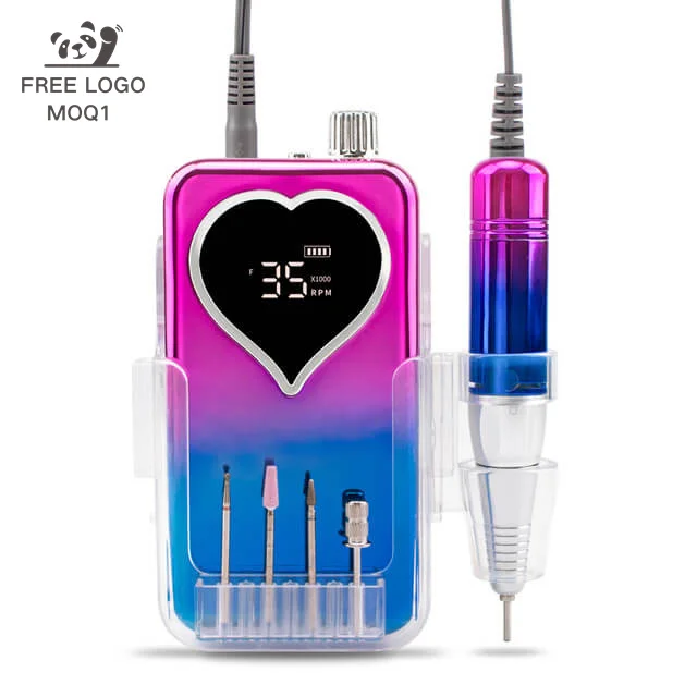 Free Logo  Custom Affordable Strong Electric Toenail File Acrylic Nail  Bits Manicure Professional Nail Drill Machines