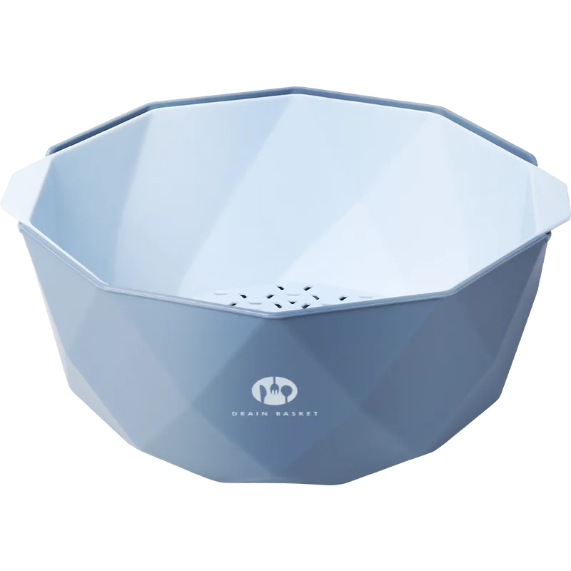 2021 Hot deals Multi Size kitchen vegetable fruit multifunctional  wash  double layer drain basket