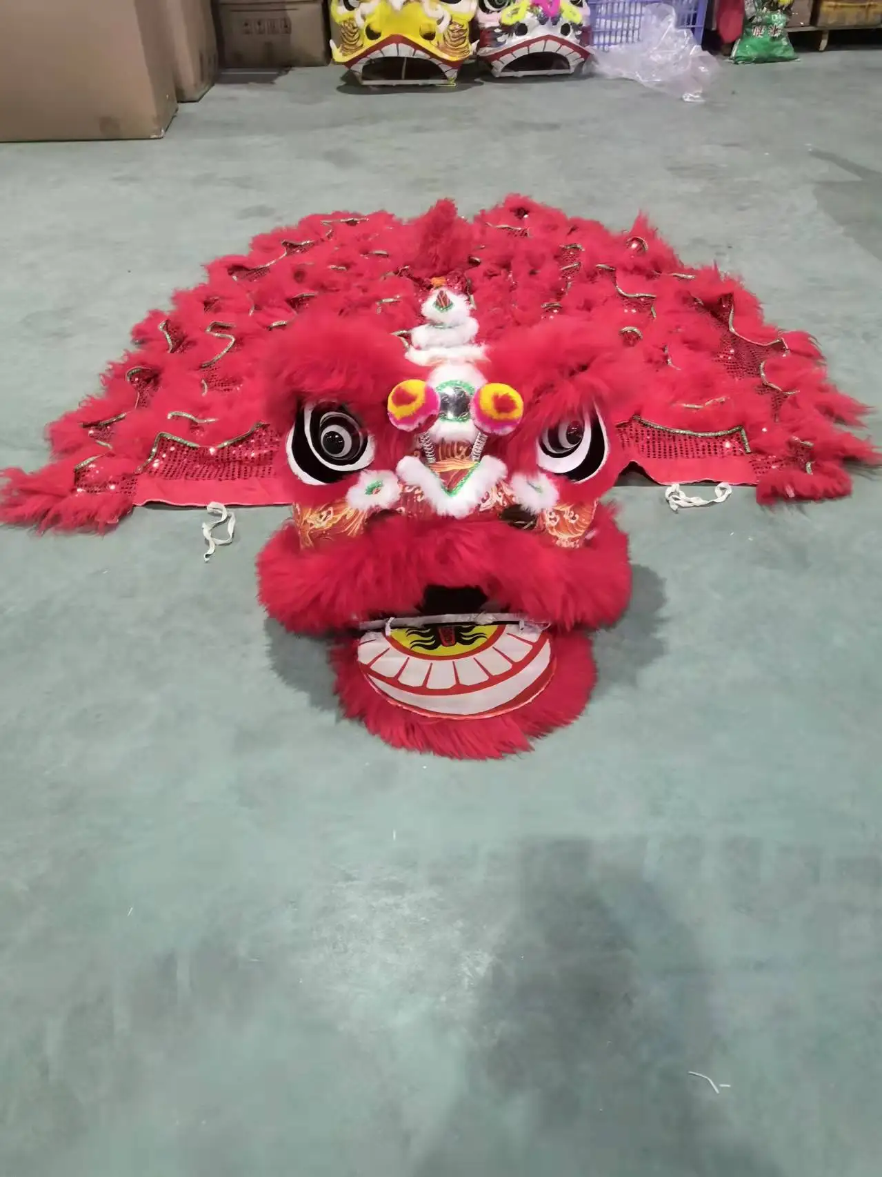 Chinese Normal Size China Performance Lion Dance Costume Chinese Culture Dancing Lion Lion Dance Two People Adult Performance