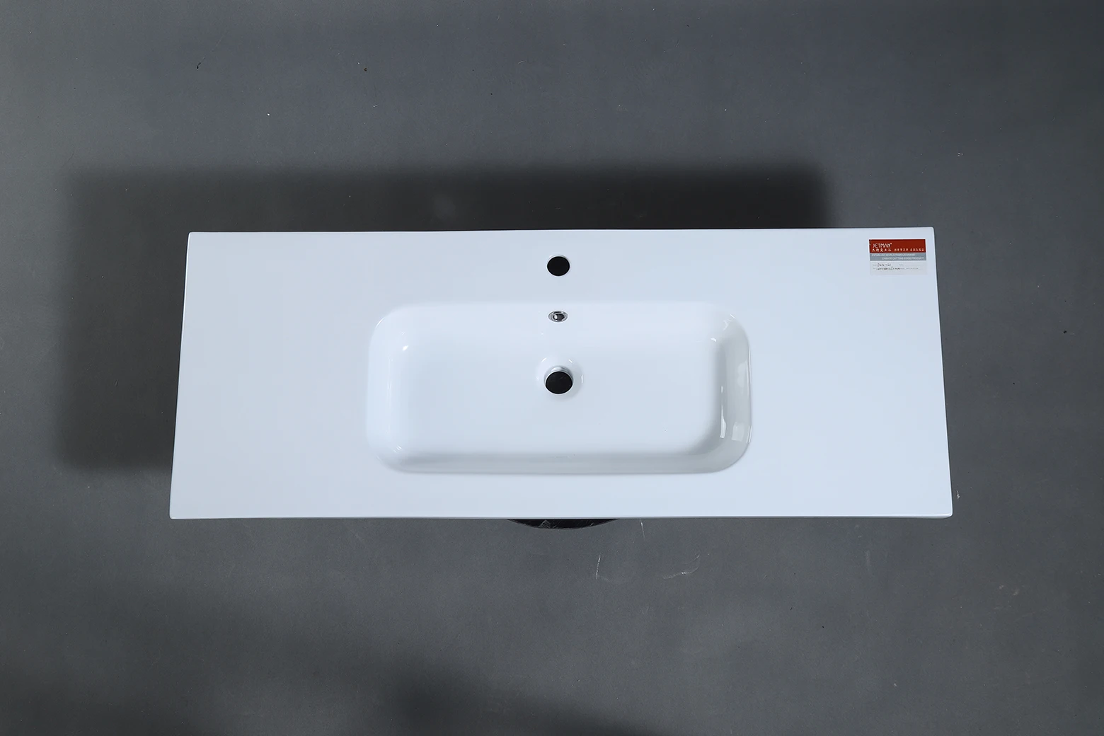 JM5414-121 1210*460*150 china manufacturer one piece ceramic vanity sink cabinet corner wash basin