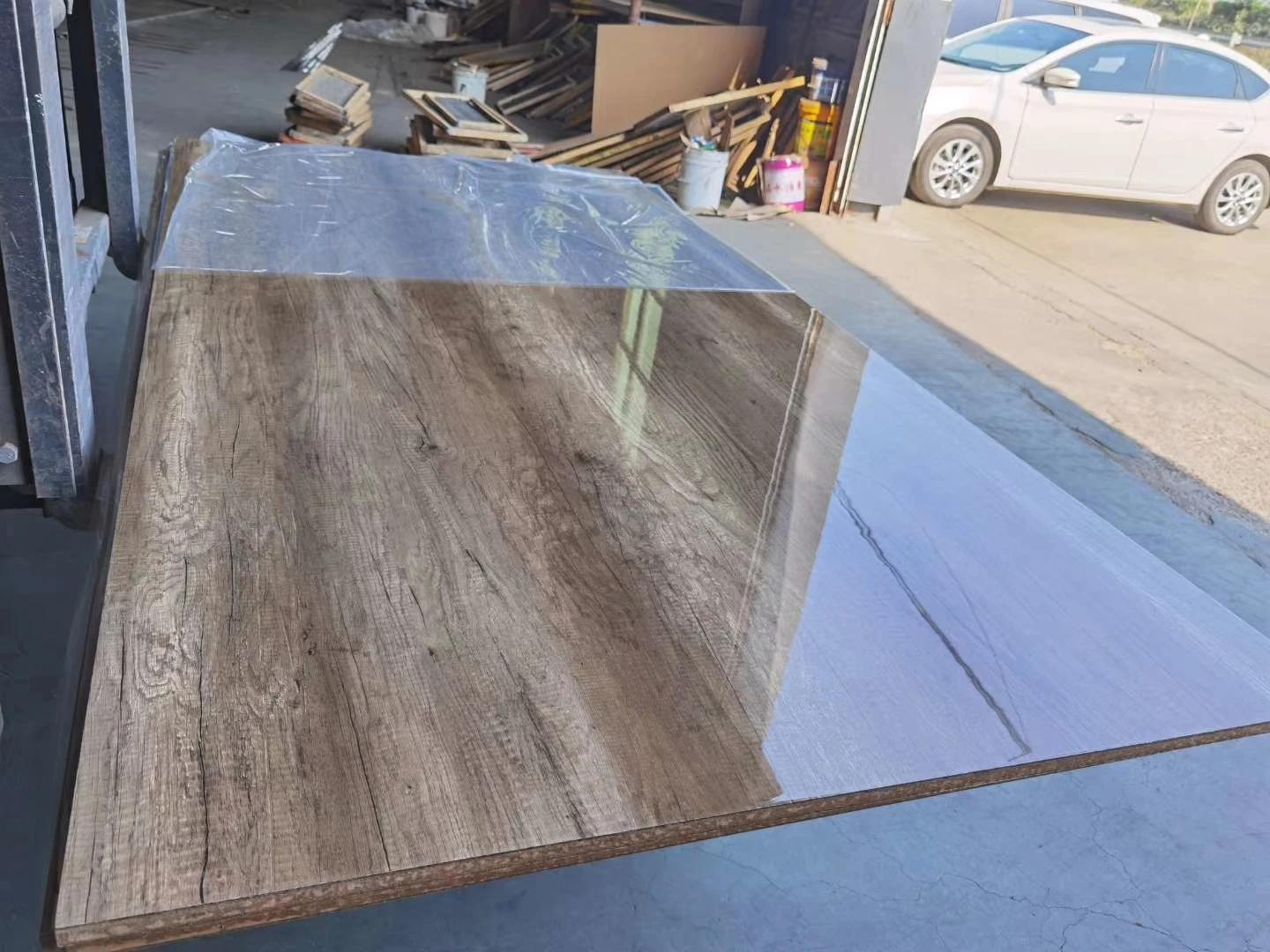 High quality wood grain color mdf board 18mm melamine laminated mdf