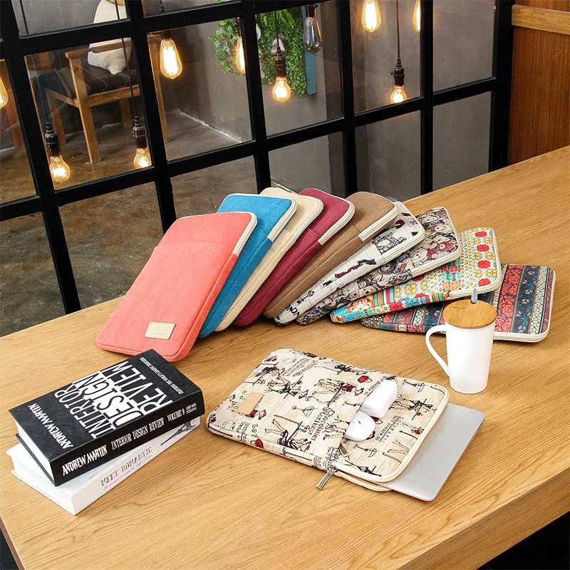 Kinmac 360 Защитный холщовый вертикальный водонепроницаемый чехол для ноутбука с карманом для iPad 12,9 дюйма, MacBook 12 дюймов, Новый MacBook Air 13 дюймов