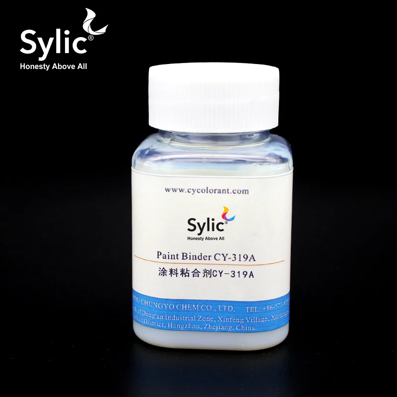 Sylic Текстильные пигментные связующего CY-319A ткани и спортивной одежде/картина транспортного агента/текстильно-вспомогательные вещества