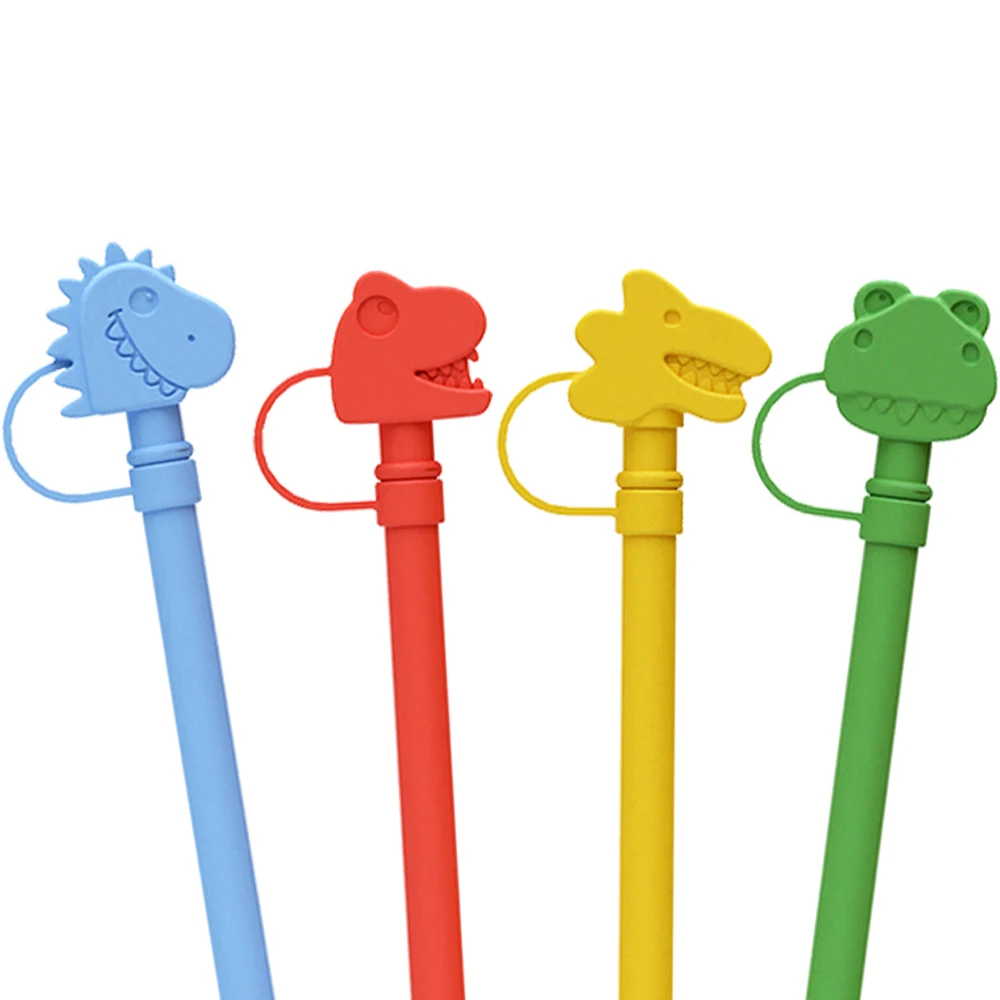 Collapsible Reusable Silicone Straw Bpa Free Silicone Cup Sleeve Straw Topper Dust Covers For Stanley Cup Accessories