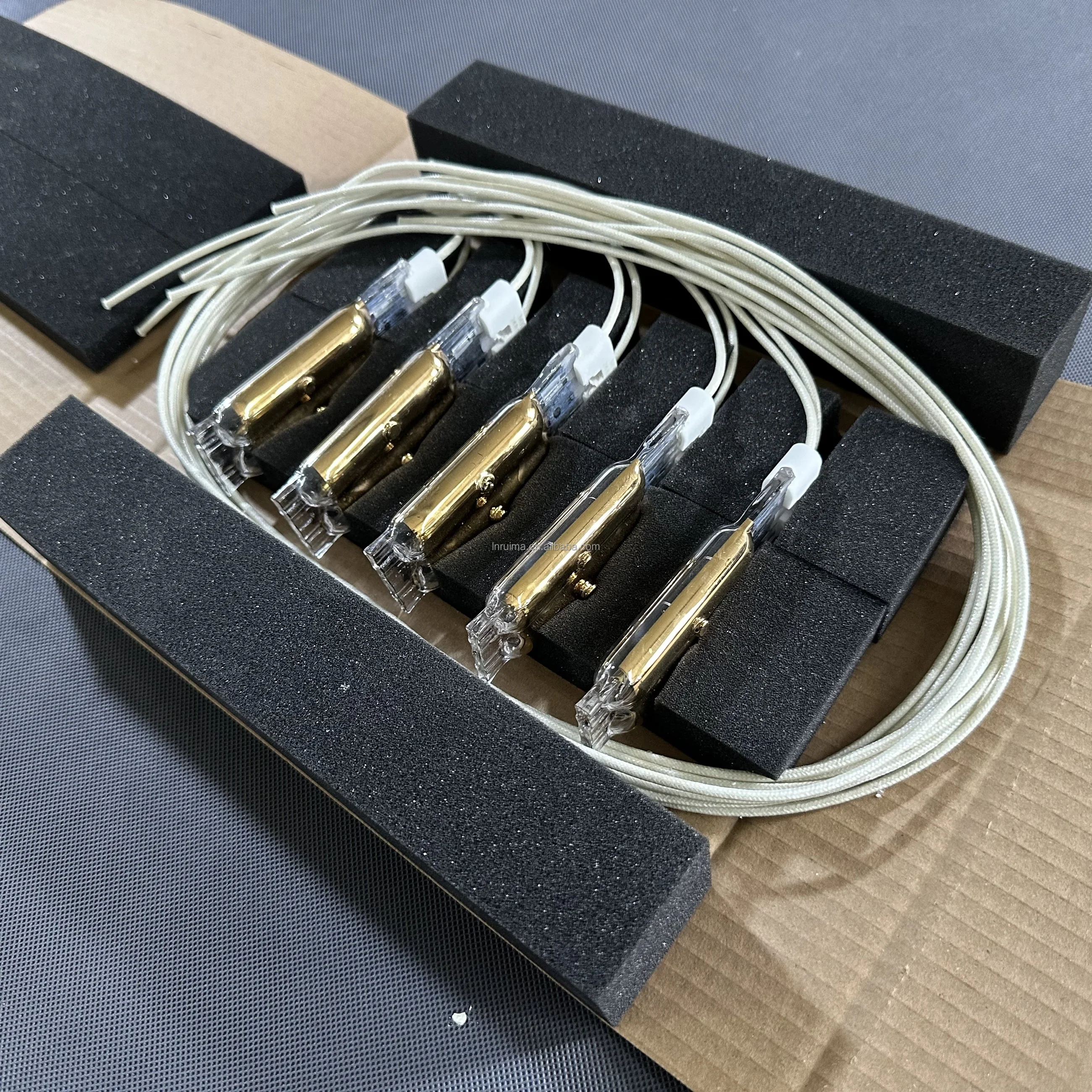 REMA mini Twin tube gold reflector infrared heater lamp for semiconductor