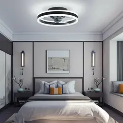 Modern indoor Ceiling Fan with Light Dimmable LED Smart 3 Light Color Change Multi-Speed and Timing with Remote Control