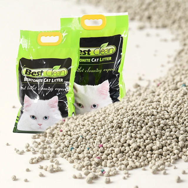 OEM Cat Litter Supplier OEM Low Price 10L Clumping Sodium Clay Ball Shape Low Price Cat Sand Bentonite Cat Sand