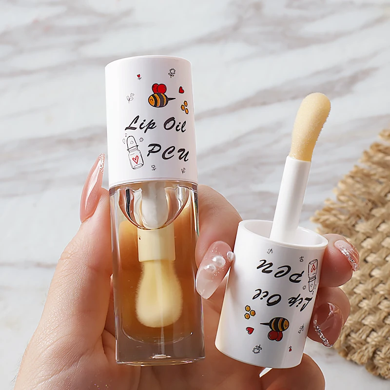 Lip Care Base Hydrating Natural Lip Plumper Organic Moisturizing Repair Clear Honey Lip Oil