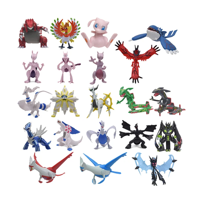 Pokem Figure MS Series Sprigatito Fuecoco Quaxly Hisuian Decidueye Hisuian Typhlosion Hisuian Samurott Kleavor