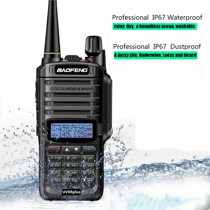 Низкая цена высокая мощность Ручной Dual Band boafeng UV9R УФ 9rtwo способ радиолюбитель водонепроницаемый Baofeng UV-9R плюс иди и болтай Walkie