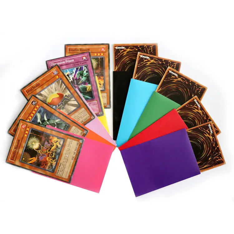 Manufacturer Wholesale Colored Matte 66x91mm Standard Size Card Protector Sleeves MTG TCG Game Card Sleeves