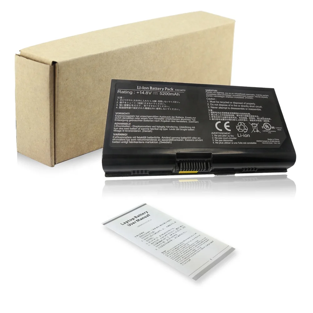 Replacement laptop battery for Asus A42-M70 G71 G72 N70 X71