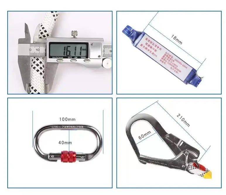 fall protection with lanyard dloop cintura arrampicata safety rope stunt flying harness ace positioning rope