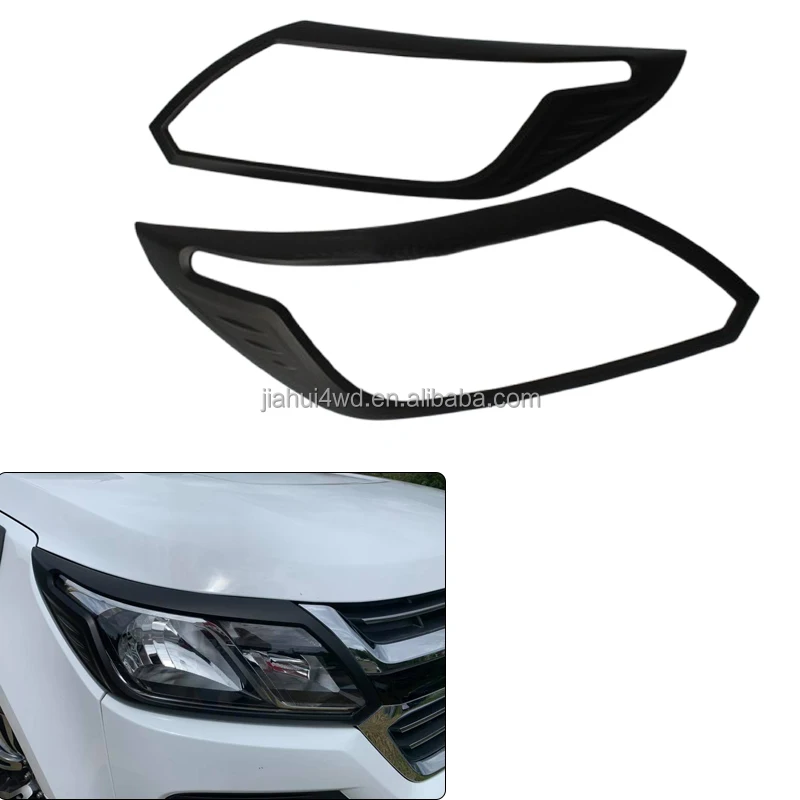 MATTE BLACK HEADLIGHT LAMP COVER TRIM FPR CHEVROLET COLORADO S-10 TRAILBLAZER 2016-2020 4x4 ACCESSORIES