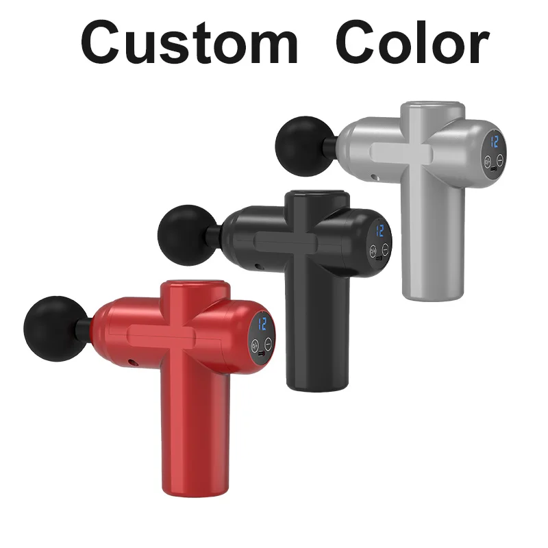 Factory Price Mini Gun Round Shape Deep Muscle Tissue Massage Gun ABS Handheld Relaxation Muscle Body Massage Gun Hand-held