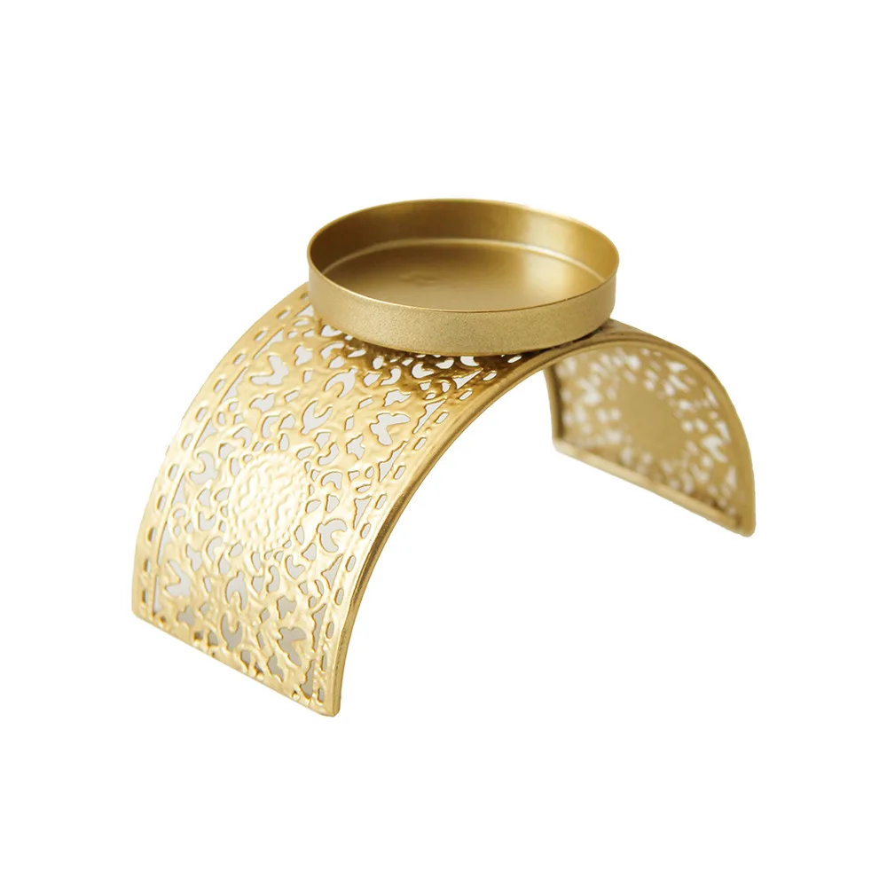Arab Style Home Desktop Metal Art Candle Holder Decorations Antique Middle East Aromatherapy Rack Iron Hallowed Candlestick