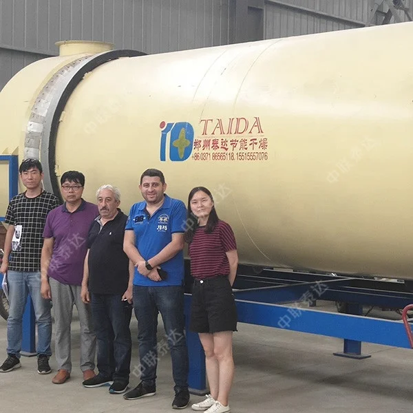10MT/H Energy Saving TDLT Triple Pass Drum Dryer For Drying Silica Sand Quartz Mineral Feldspar Powder