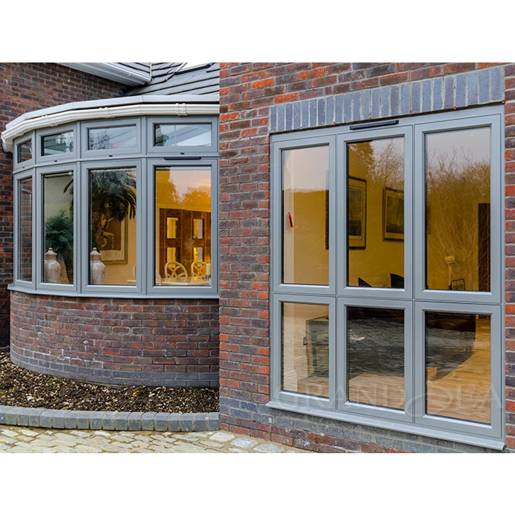 Алюминиевое эргономичное окно в стиле кантри с низким стеклом для балкона