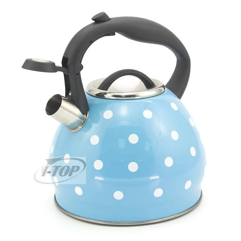 Promotion Free Sample Kitchen 3 Quart  large Metal Stove Top soup Whistling Tea Kettle