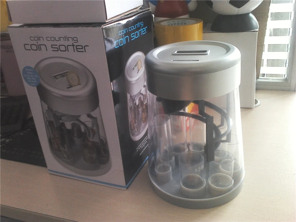 New design Dime wrappers saving bank currency counters coin acceptor with tubes