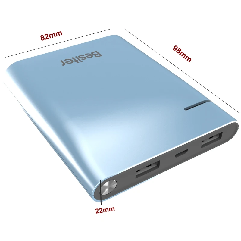 hot sale new portable best gifts 10000mAh QC 3.0 ultra slim aluminum material power bank for smart phone