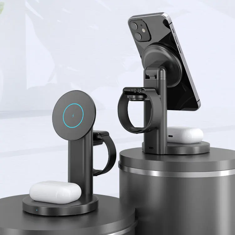 Best Price 3 In 1 Charging Station Qi Magnetic QI Fast Wireless