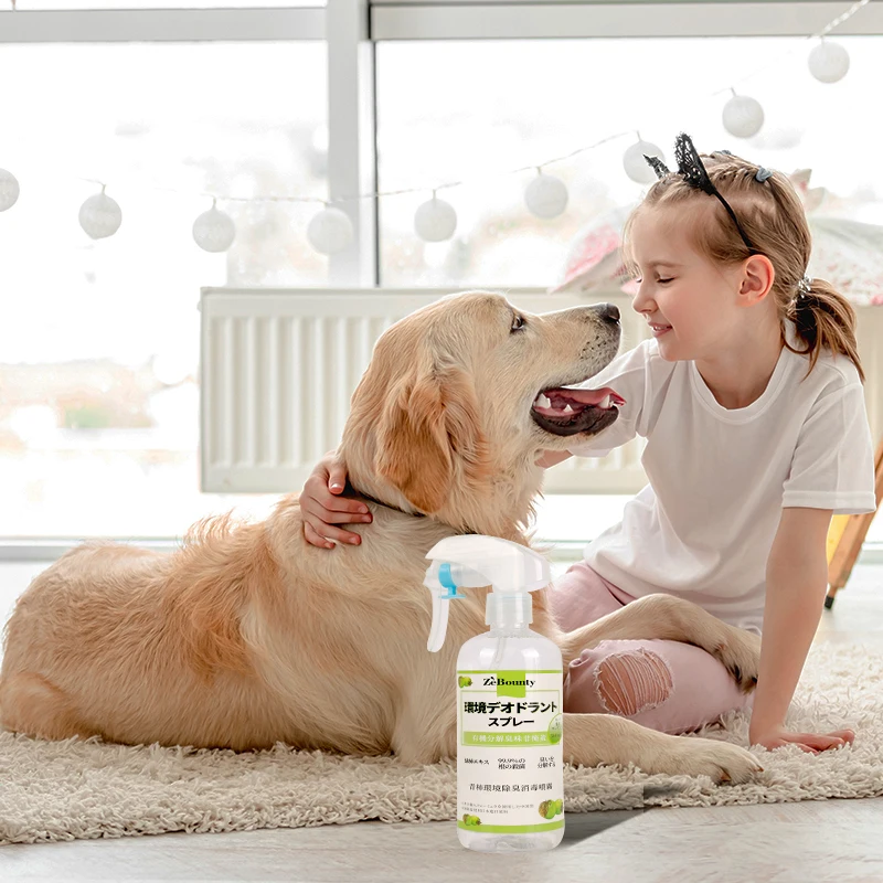 Organic 300ml Non-toxic Deodorizer Spray Persimmon extract High Efficiency Deodorizing Pet Deodorizer Spray for Dog Cat
