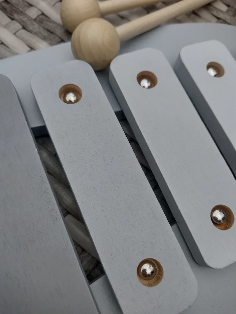 Eco friendly Wooden instruments Teddy Xylophone toy for children Music instrumets for children