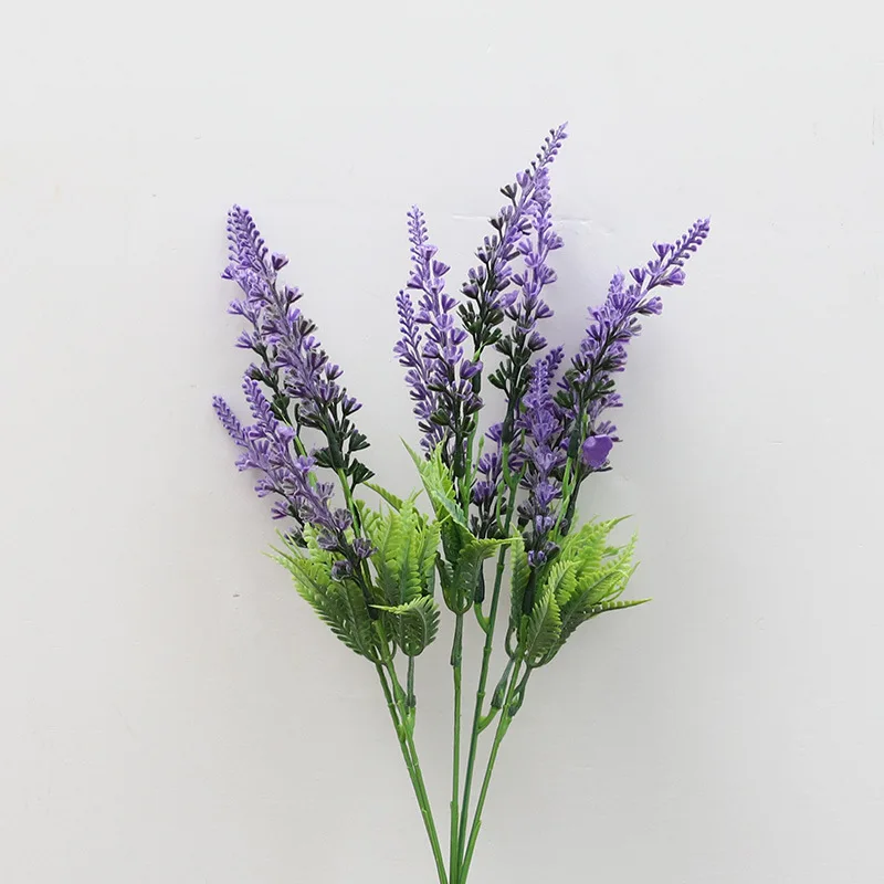 Artificial Centerpiece Flower Lavender Fake Flowers For Wedding Living Room Decoration Artificial Faux Bulk Flowers Realistic