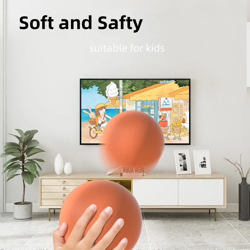 Custom Logo Size 3 5 7 Soft Pu foam Silent Basketball Indoor Quiet Training Balls Kids Toys Bouncing Ball