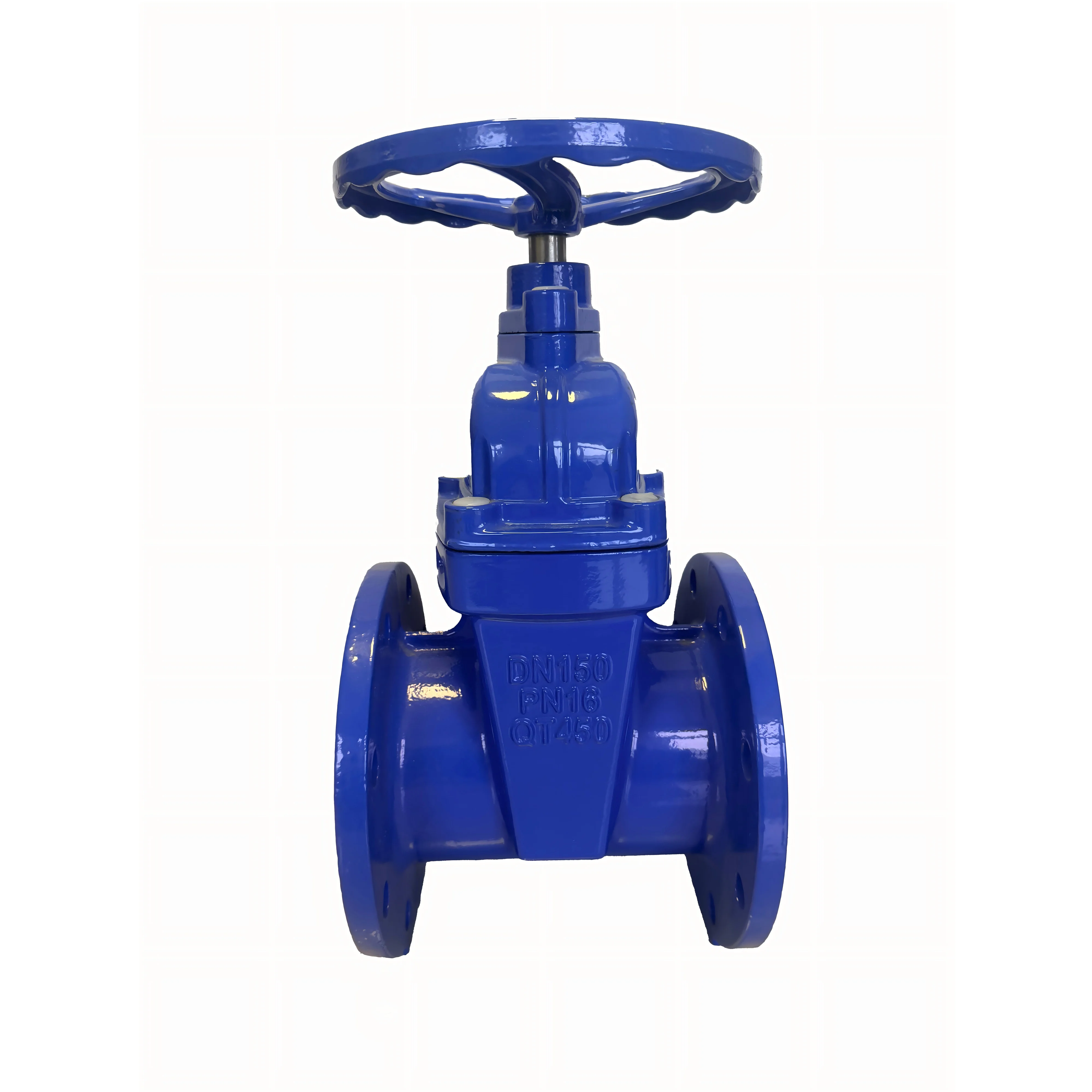 Задвижка чугунная фланцевая ручная Z45X-16Q стандарт UK для воды 1 порт от производителя